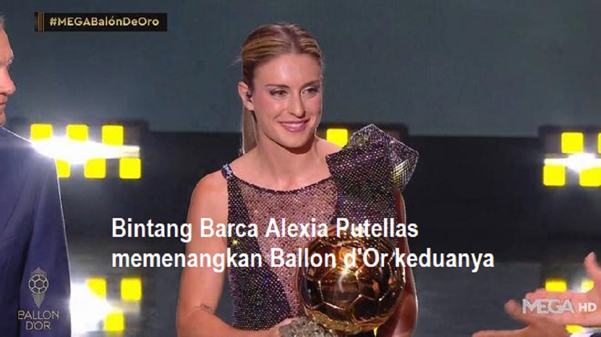 Bintang Barca Alexia Putellas memenangkan Ballon d'Or keduanya