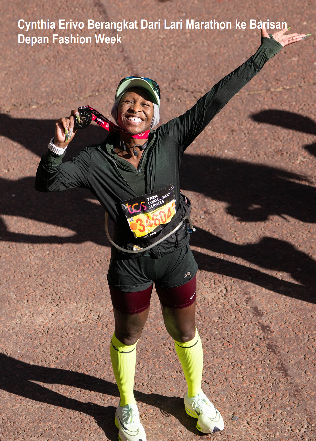 Cynthia Erivo Berangkat Dari Lari Marathon ke Barisan Depan Fashion Week