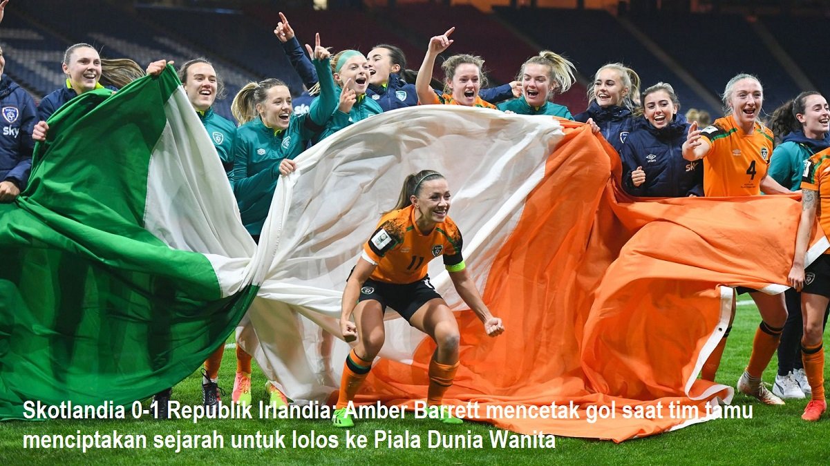 Skotlandia 0-1 Republik Irlandia: Amber Barrett mencetak gol saat tim tamu menciptakan sejarah untuk lolos ke Piala Dunia Wanita