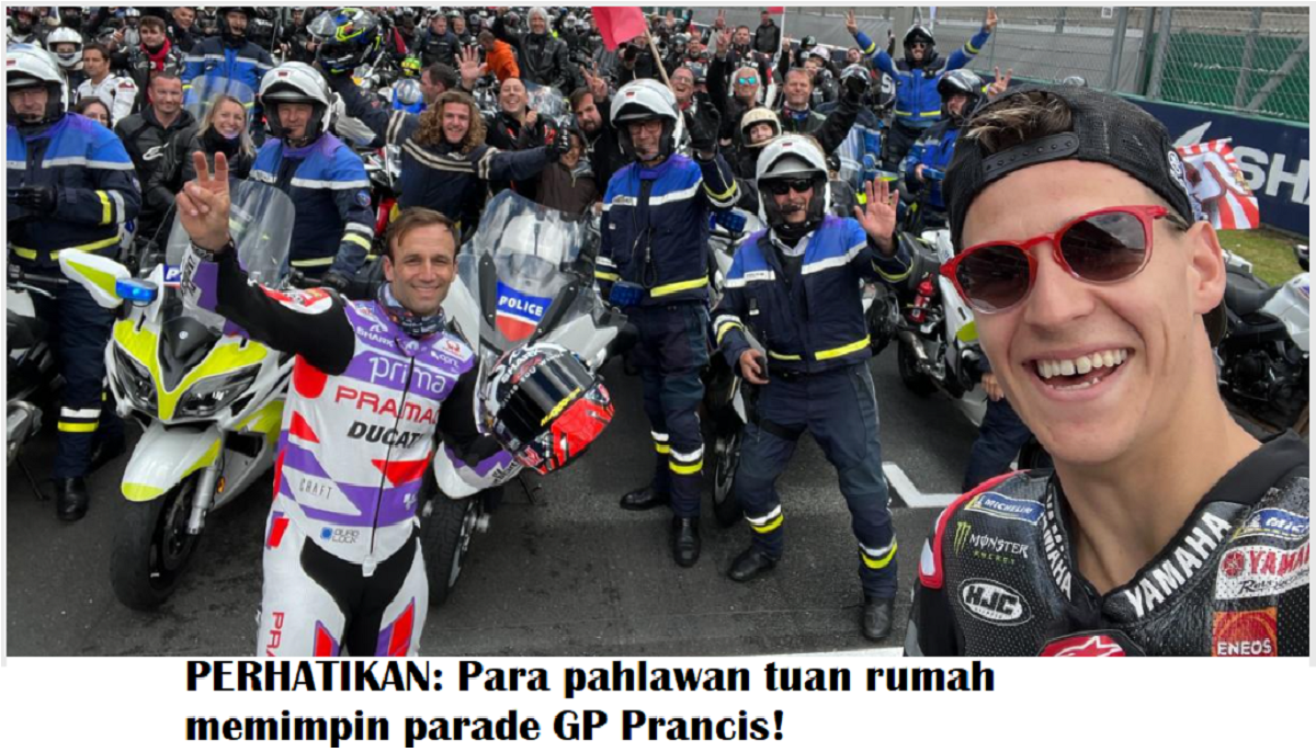 PERHATIKAN: Para pahlawan tuan rumah memimpin parade GP Prancis!